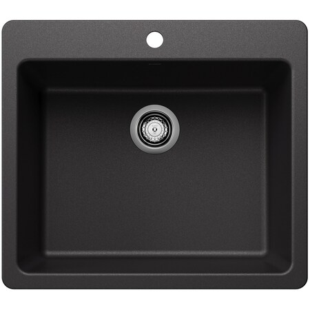 Blanco Liven 25 in. Drop-In/Undermount Single Basin SILGRANIT Kitchen Sink 443219